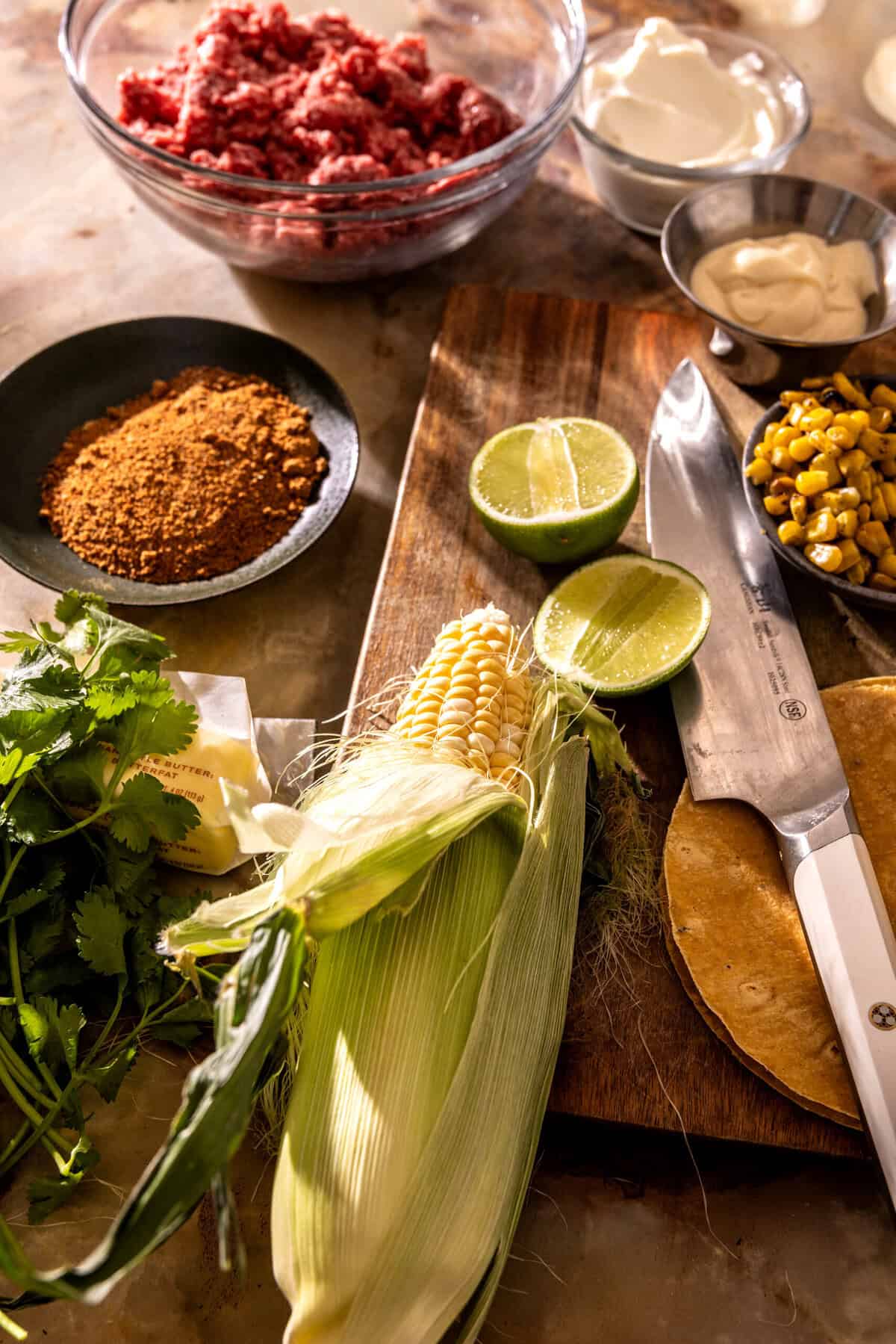Crispy Smashed Beef Street Corn Tacos | halfbakedharvest.com