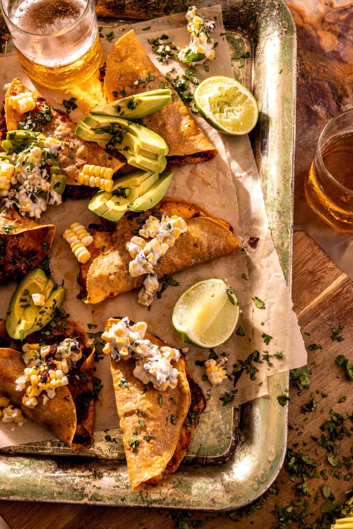 Crispy Smashed Beef Street Corn Tacos | halfbakedharvest.com