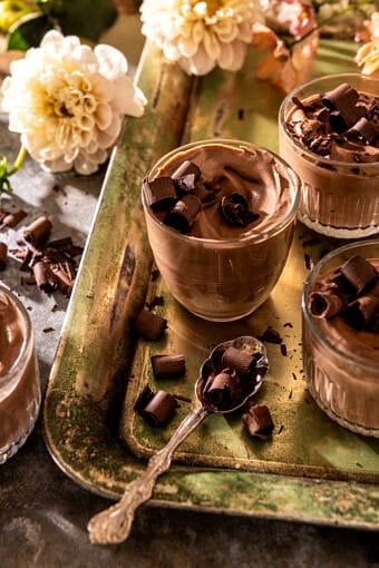 No Fuss Whipped Dark Chocolate Mousse | halfbakedharvest.com