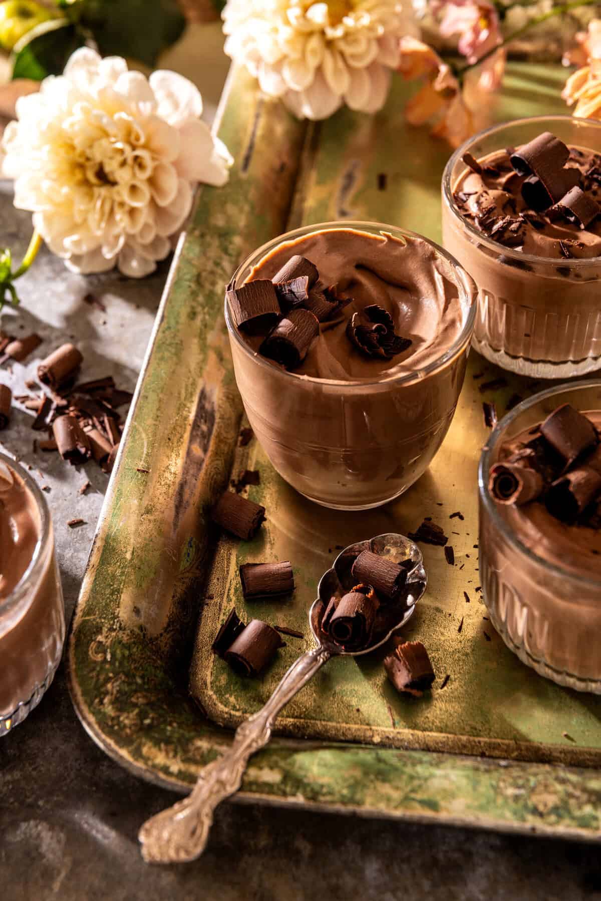No Fuss Whipped Dark Chocolate Mousse | halfbakedharvest.com