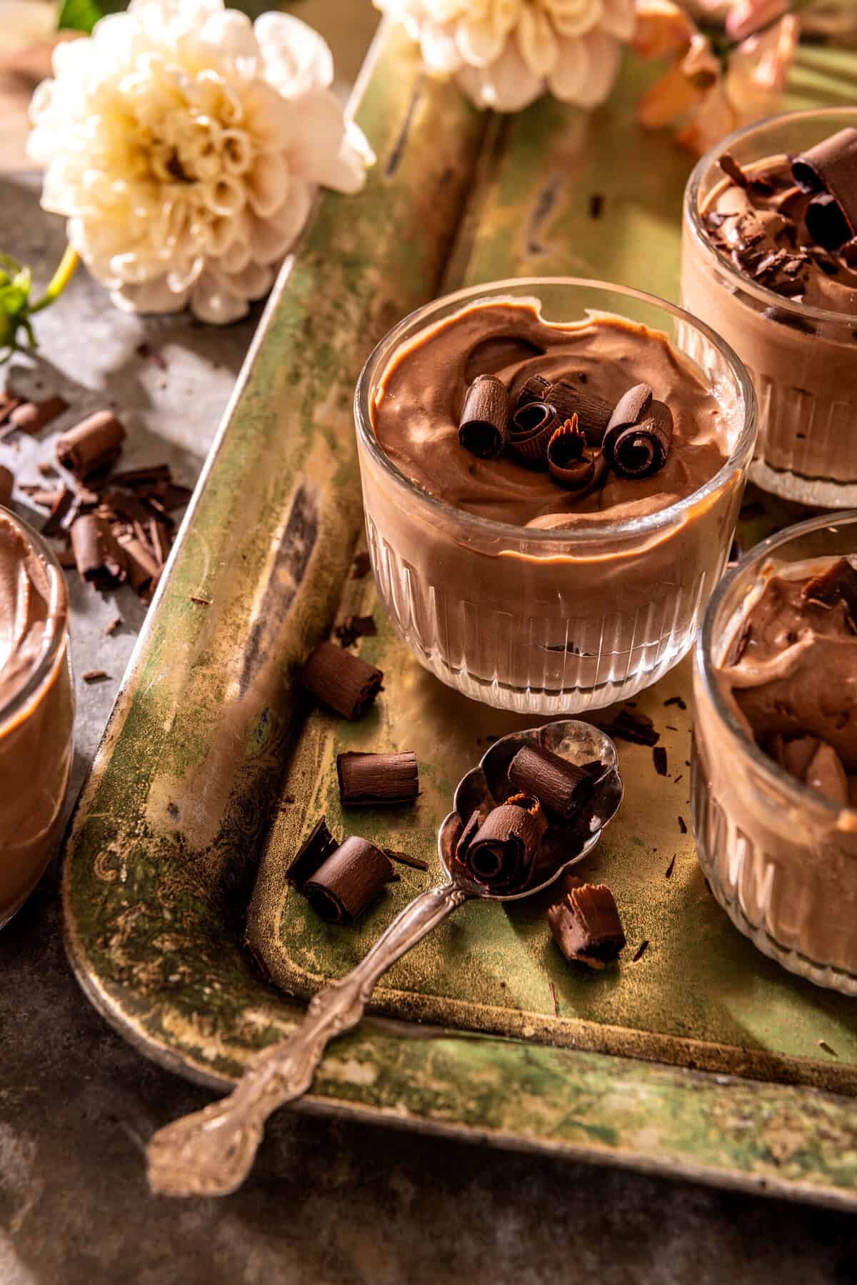 No Fuss Whipped Dark Chocolate Mousse | halfbakedharvest.com