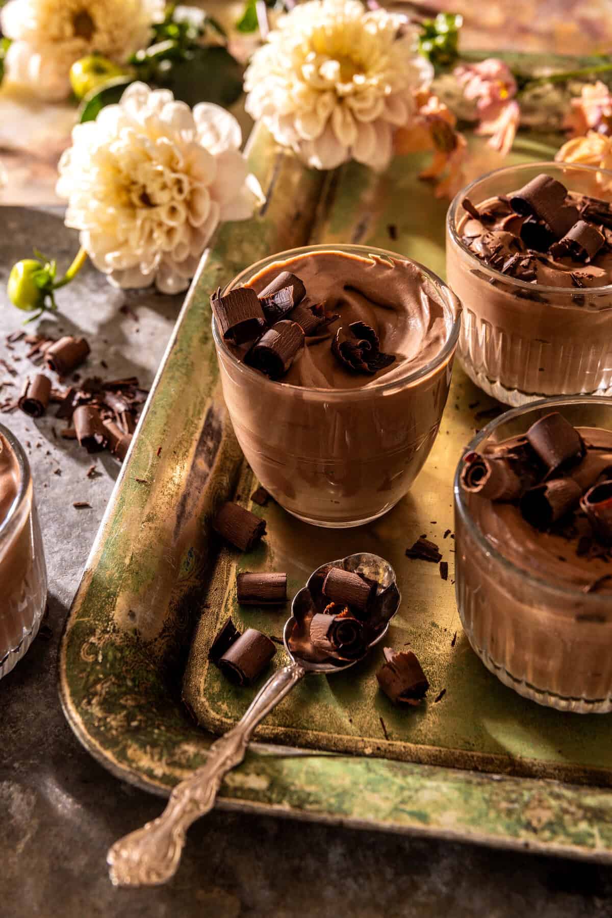 No Fuss Whipped Dark Chocolate Mousse | halfbakedharvest.com