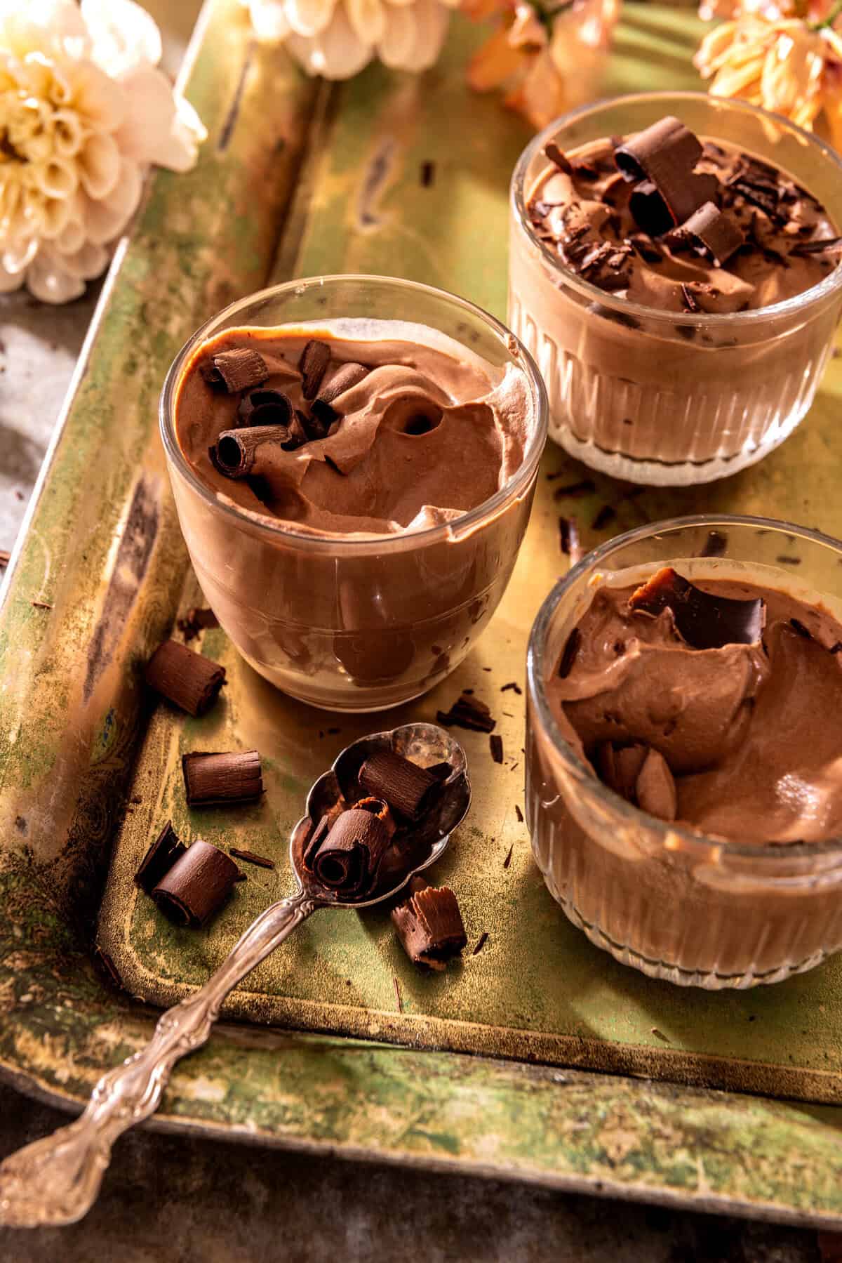 No Fuss Whipped Dark Chocolate Mousse | halfbakedharvest.com