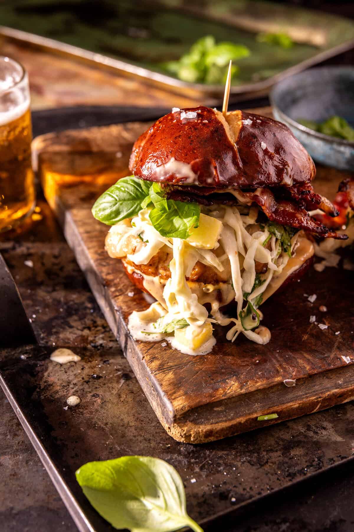 Teriyaki Chicken Burgers with Bang Bang Pineapple Slaw | halfbakedharvest.com