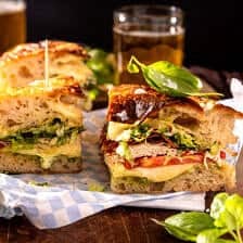 Turkey Muenster Focaccia Melt | halfbakedharvest.com