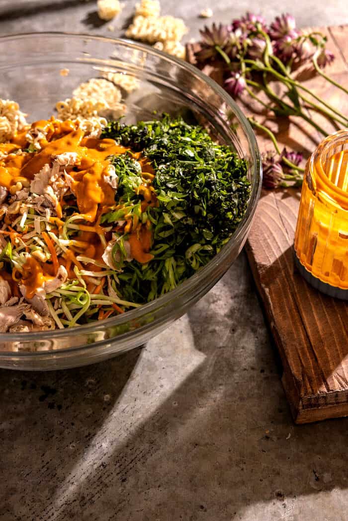 Peanut Chicken Ramen Salad | halfbakedharvest.com