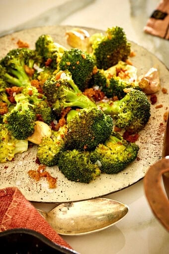 Melting Roasted Garlic Broccoli | halfbakedharvest.com